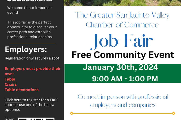 The Greater San Jacinto Valley Job Fair
