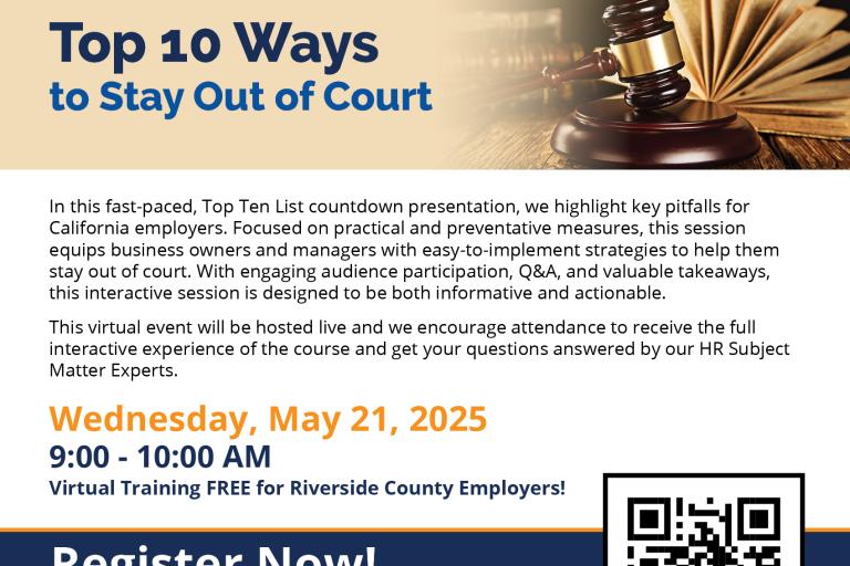 Top 10 Ways to Stay Out of Court