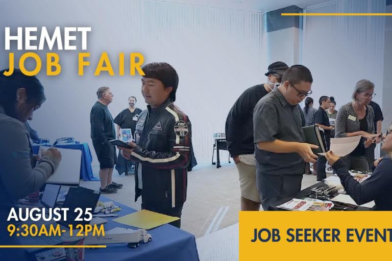 Hemet Job Fair August Header Image