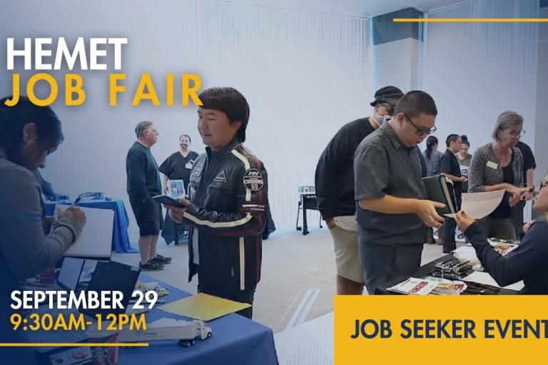 Hemet Job Fair September 2026 Header Image