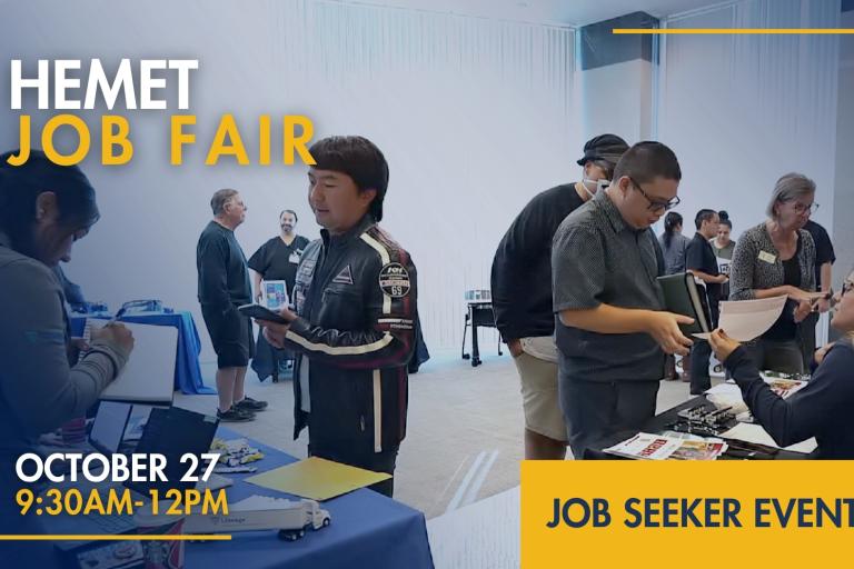 October Job Fair in Hemet Header Image