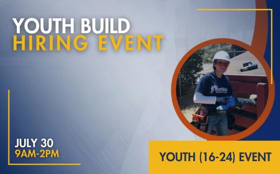 Youth build Hiring Event Banner