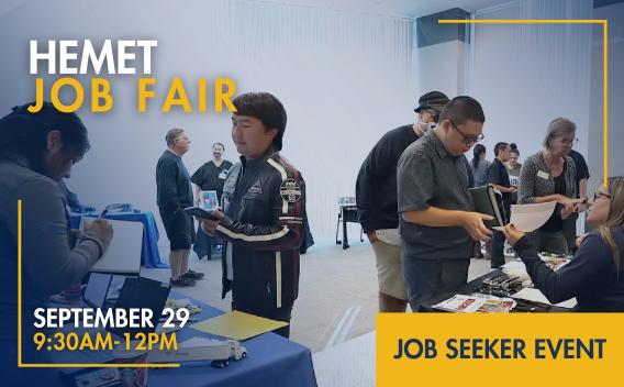 Hemet Job Fair September 2026 Header Image