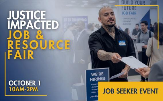 Justice Impacted Job Fair Header Image