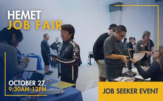 October Job Fair in Hemet Header Image