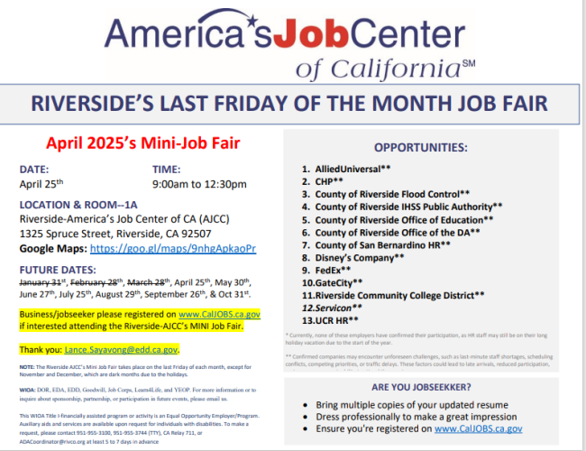 Riverside Job Fair