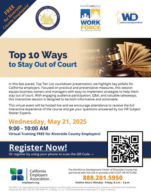 Top 10 Ways to Stay Out of Court