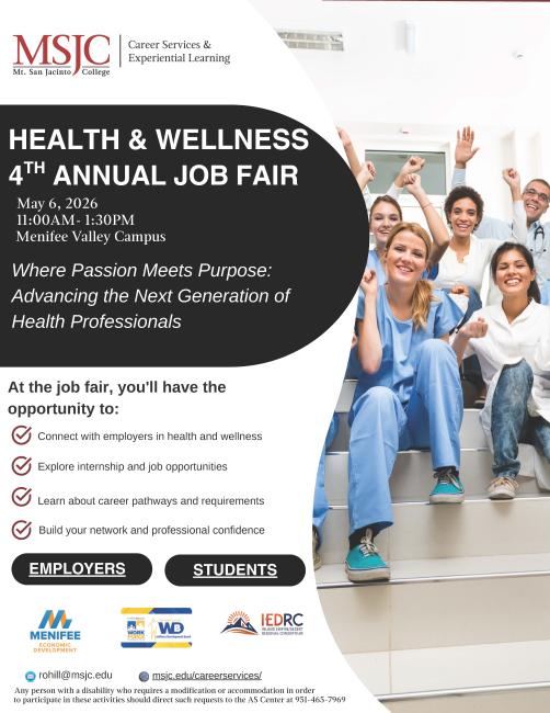 MSJC May Job Fair Flyer