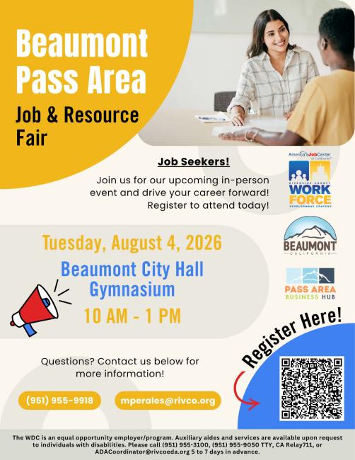 Beaumont Job Fair Flyer