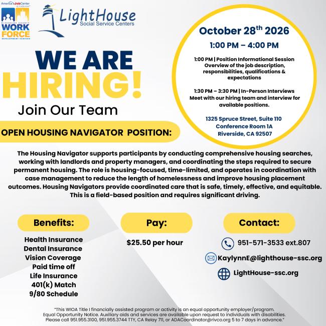 Housing Manager Job Announcement