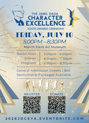 Jamil Dada Character Excellence Youth Awards Invitation 2026