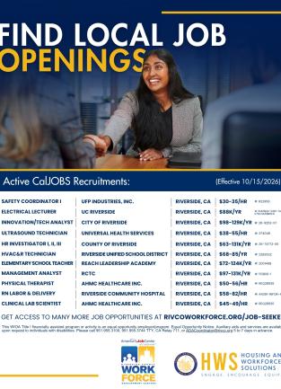 Find Local Job Openings at CalJOBS.ca.gov